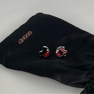 DISNEY MICKEY AND MINNIE PIERCED EARRINGS